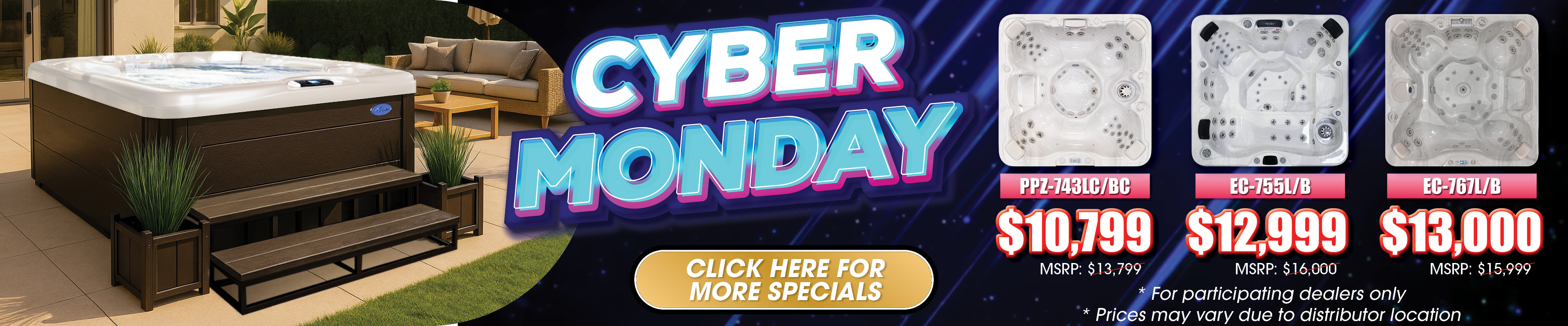 Calspas hot tub being used in a family setting - Gardendale